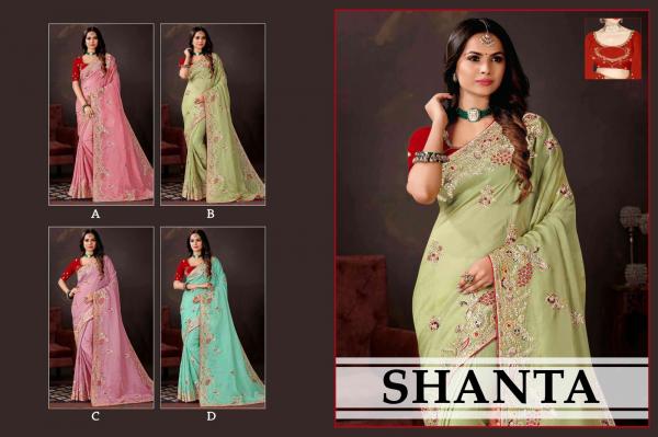Ronisha Shanta Festive Designer Organza Saree Collection